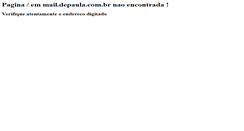 Desktop Screenshot of mail.depaula.com.br