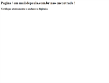 Tablet Screenshot of mail.depaula.com.br